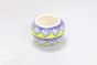 Khurja pottery Indoor Pot Apple Shape Yellow Colour Small Size 3 Inches
