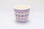 Khurja Pottery Indoor Pot Glass Shape Red and Blue Colour Small Size 4 Inches