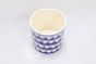 Khurja Pottery Outdoor Pot Pipe Shape Navy Blue Colour Large Size 6 Inches