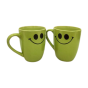 Khurja Pottery Milk Mug  Set Of 2|Handmade mugs | Kitchenware |Home Essentials | Green