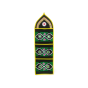 Letter Holder Applique Work Black Green