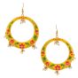 Saras Earrings Meenakari Ring Shaped Mlt 