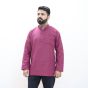 Cotton Short Kurta Full Sleeves (Maroon 44)