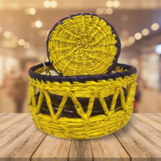 Coasters Sikki Yellow Purple