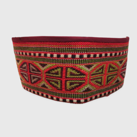 SARAS Aajeevika, Handwoven | Woolen Cap | SHG Product | Himachal Pradesh | Panja Design | Traditional & Cultural | Multicolour