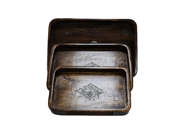 Tray Set Of 3  Rectangular