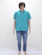 Cotton Shirt Half Sleeves (Fine Line, Blue)