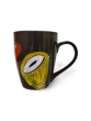 Coffee Mug Pattachitra Painting Fish Black Blue